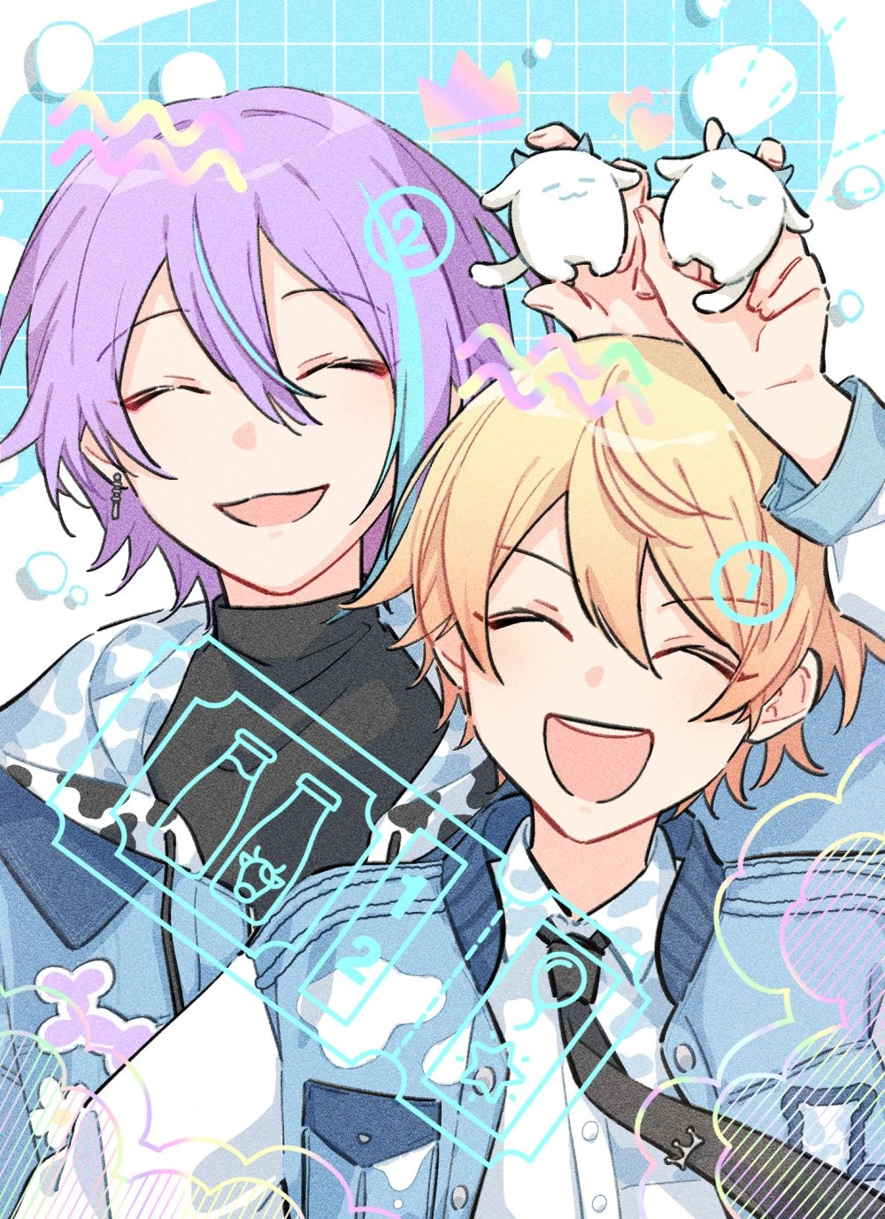 プロセカ 類司🎈🌟🍼🐄羅森雙燙明信片