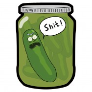 【Rick and Morty 】瑞克醃黃瓜盡情放x  壓克力滴膠別針