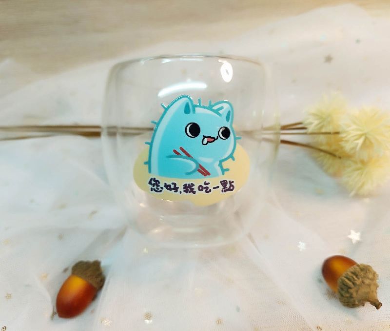 ［原創］草履貓迷因 | 水晶轉印貼紙