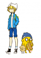 【Adventure Time 】芬&傑克貼紙
