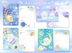 [原創] 兔兔行星明信片組 雙面明信片組<4張1組 | 不拆售>