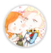 FROZEN胸章 Elsanna