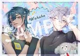 【厭世醫師阿萬】瓦哈&Matsuko 燙銀明信片（非官方）
