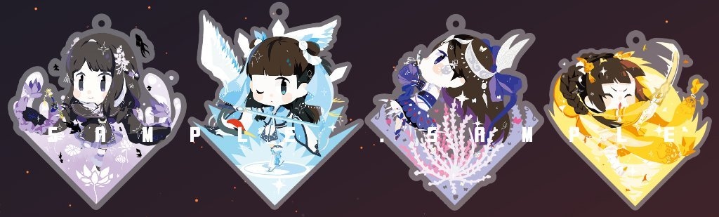 【劍三】雪河蘿莉透明壓克力吊飾(P1)