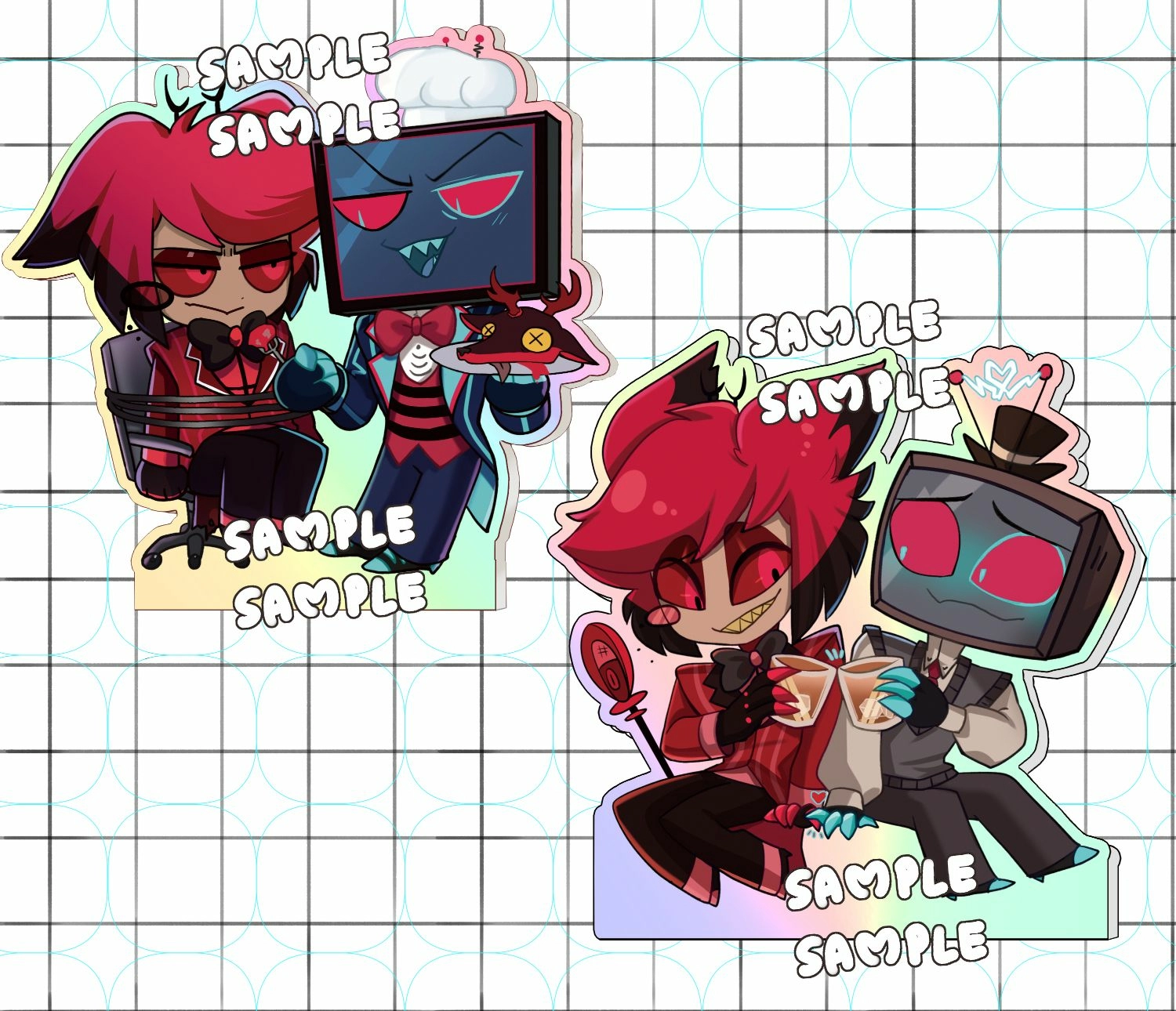【Hazbin Hotel】Vox x Alastor飯友