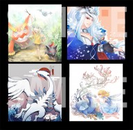 【綜合】插畫色紙