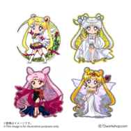 閃閃行李貼紙 Eternal Sailor Moon／Sailor Cosmos／ Black Lady ／新希蕾妮蒂女王