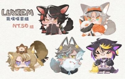 LUXIEM 氣噗噗套組 防水貼紙