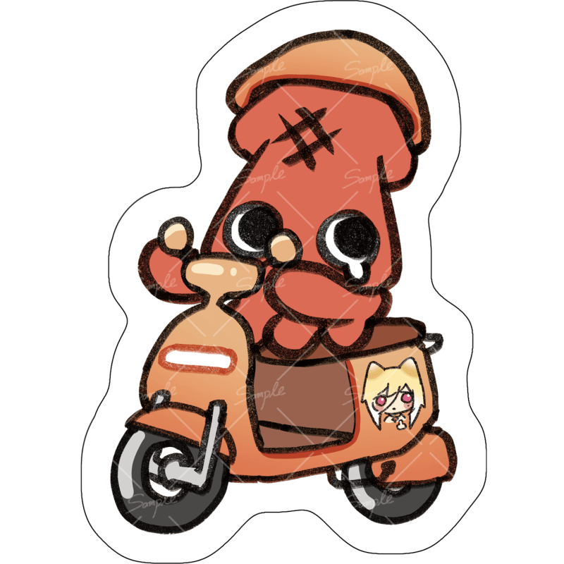 【原創】魷魚車車貼紙