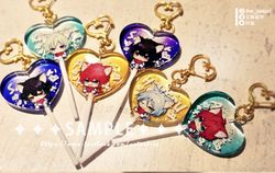 ◆合奏明星／あんスタ／偶像夢幻祭◆心型棒棒糖吊飾 零.凜月.一彩.燐音.HiMARU.風早 共6款