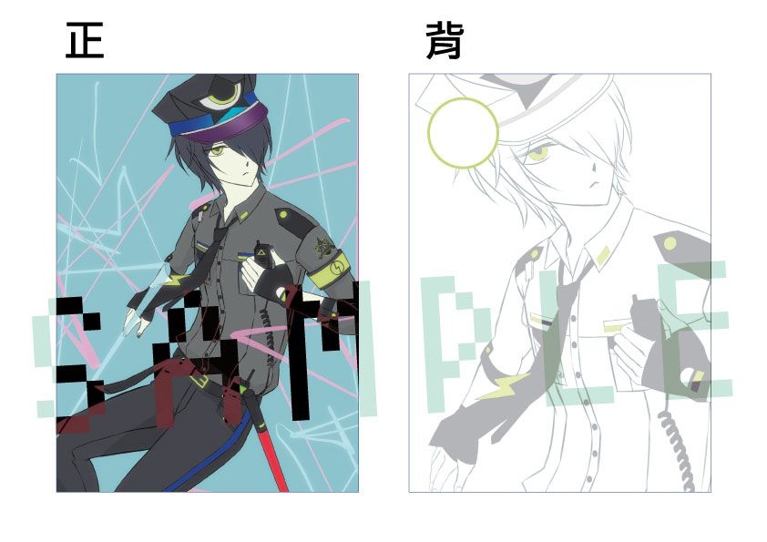 #コンパス-加大款明信片3入組(零夜、マリア、デルミン)