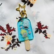 SC小薩貓x路型鳥小雲冰棒吊飾