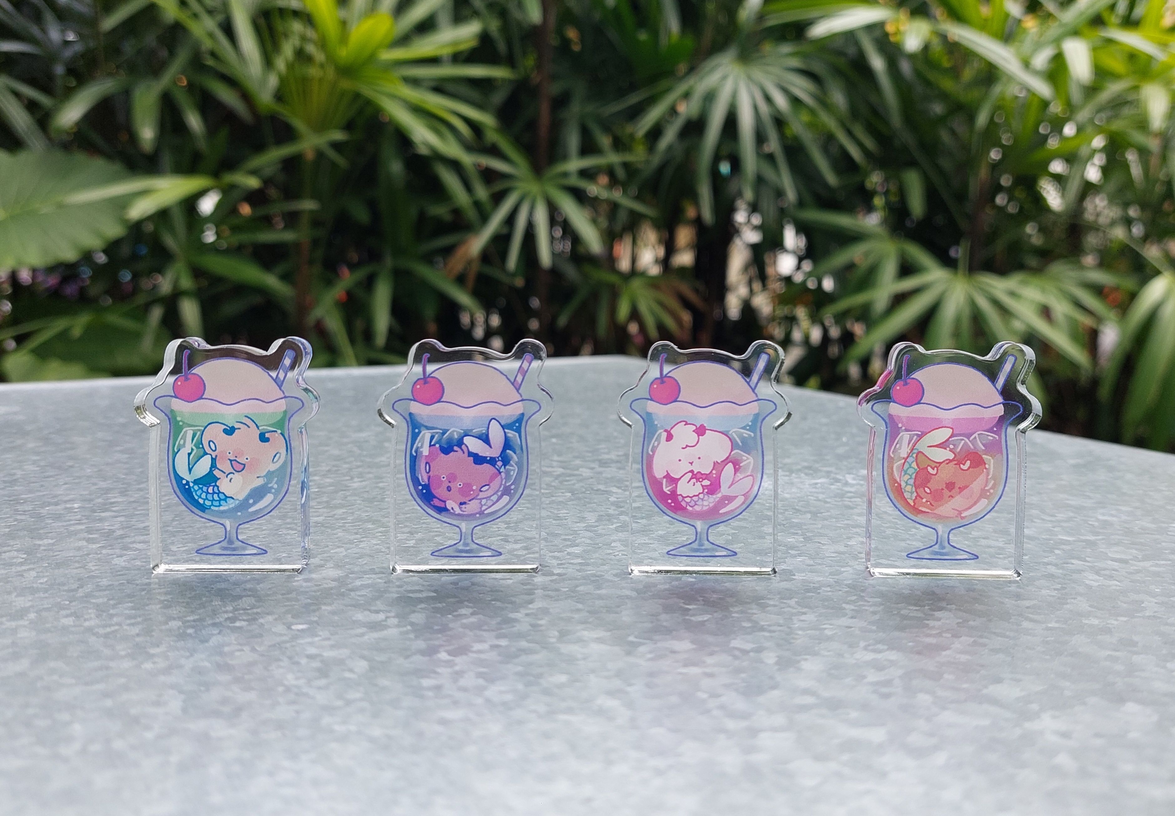 【胖鹿鹿】鹿魚冰淇淋蘇打🍹厚壓克力飯友