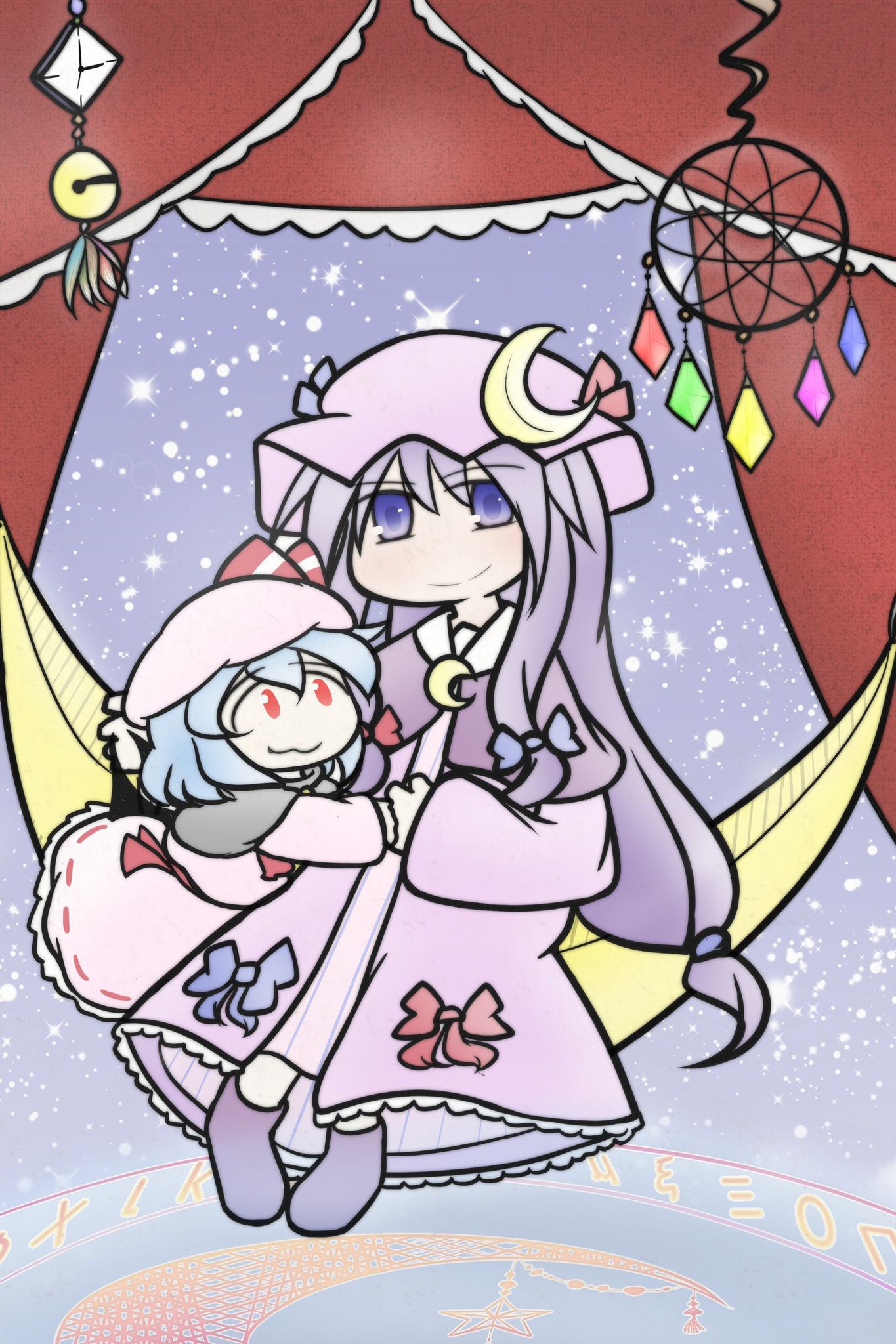 《東方大型掛畫》紅魔組&amp;秘封組 (全兩組)　