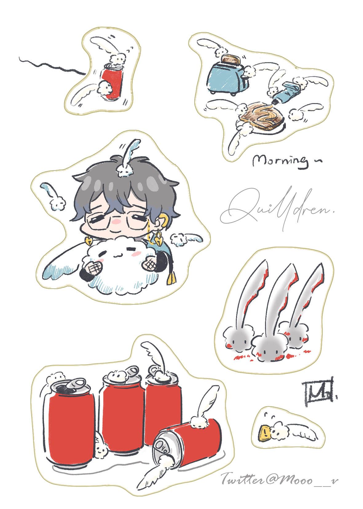 Luxiem/ Ike的Quilldren貼紙