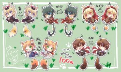 あんスタ尾巴垂垂 不透明壓克力吊飾 VOL.1