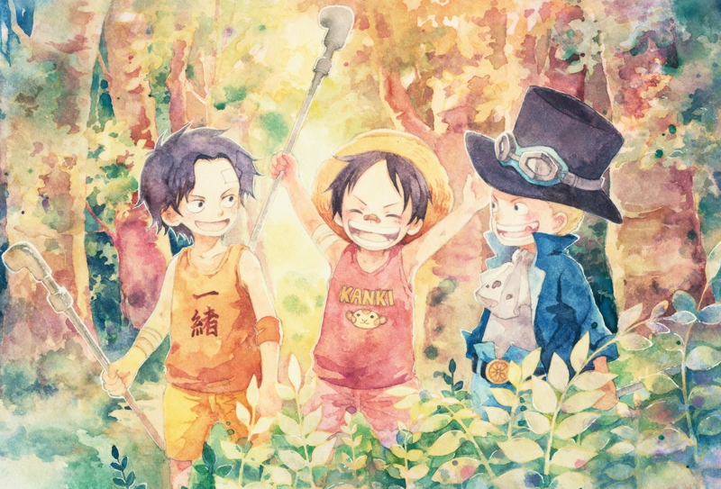 ONEPIECE 盃兄弟明信片