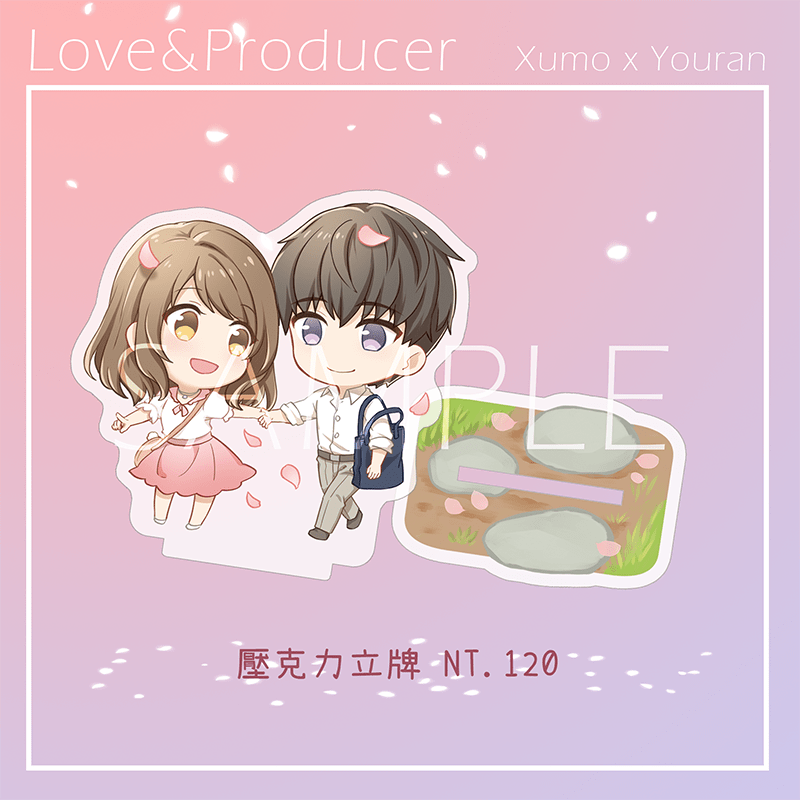 【週邊】春日花落立牌-許墨悠然