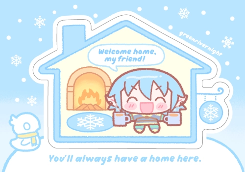 🦄 FF14 | 摯友歡迎你回家🏠雪之家印象貼紙