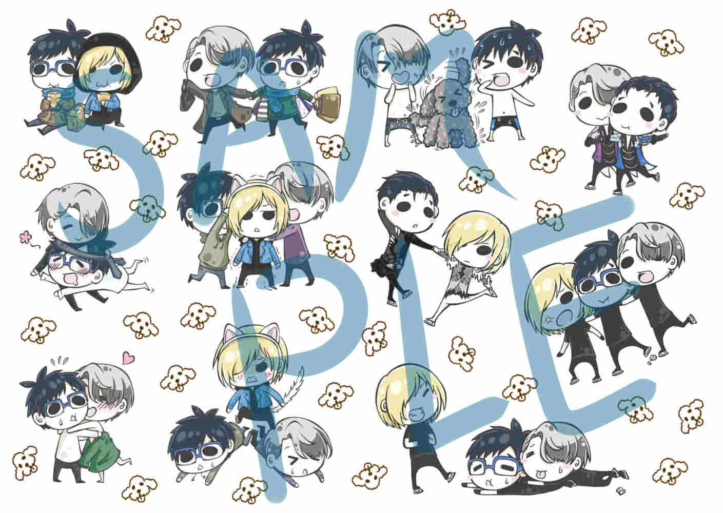 YURI ON ICE 鐵三角小貼紙