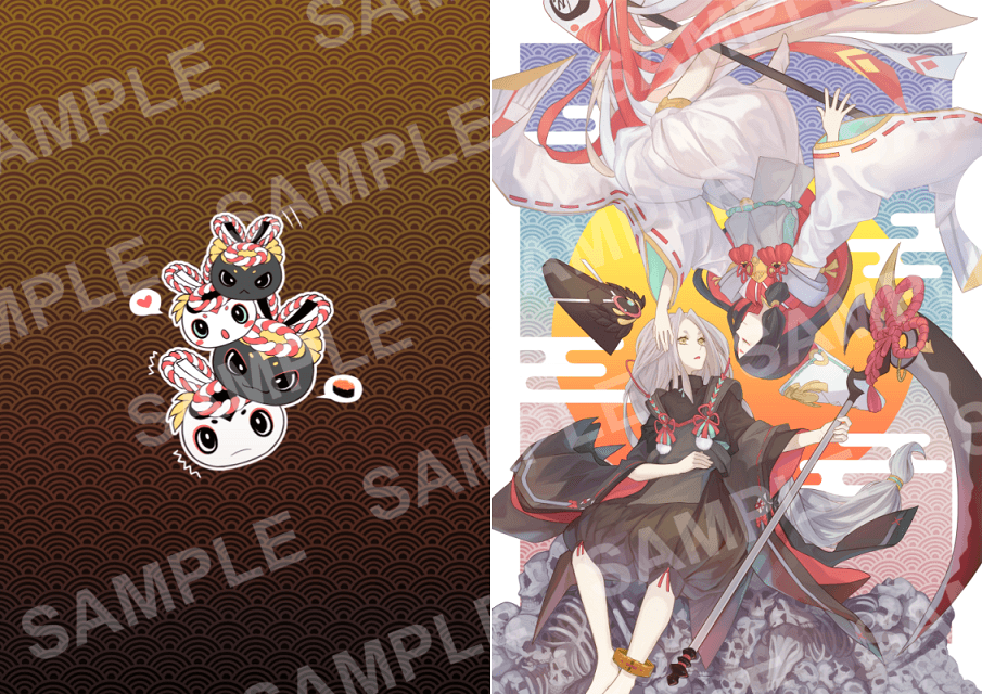 【陰陽師】黑白童子L型資料夾