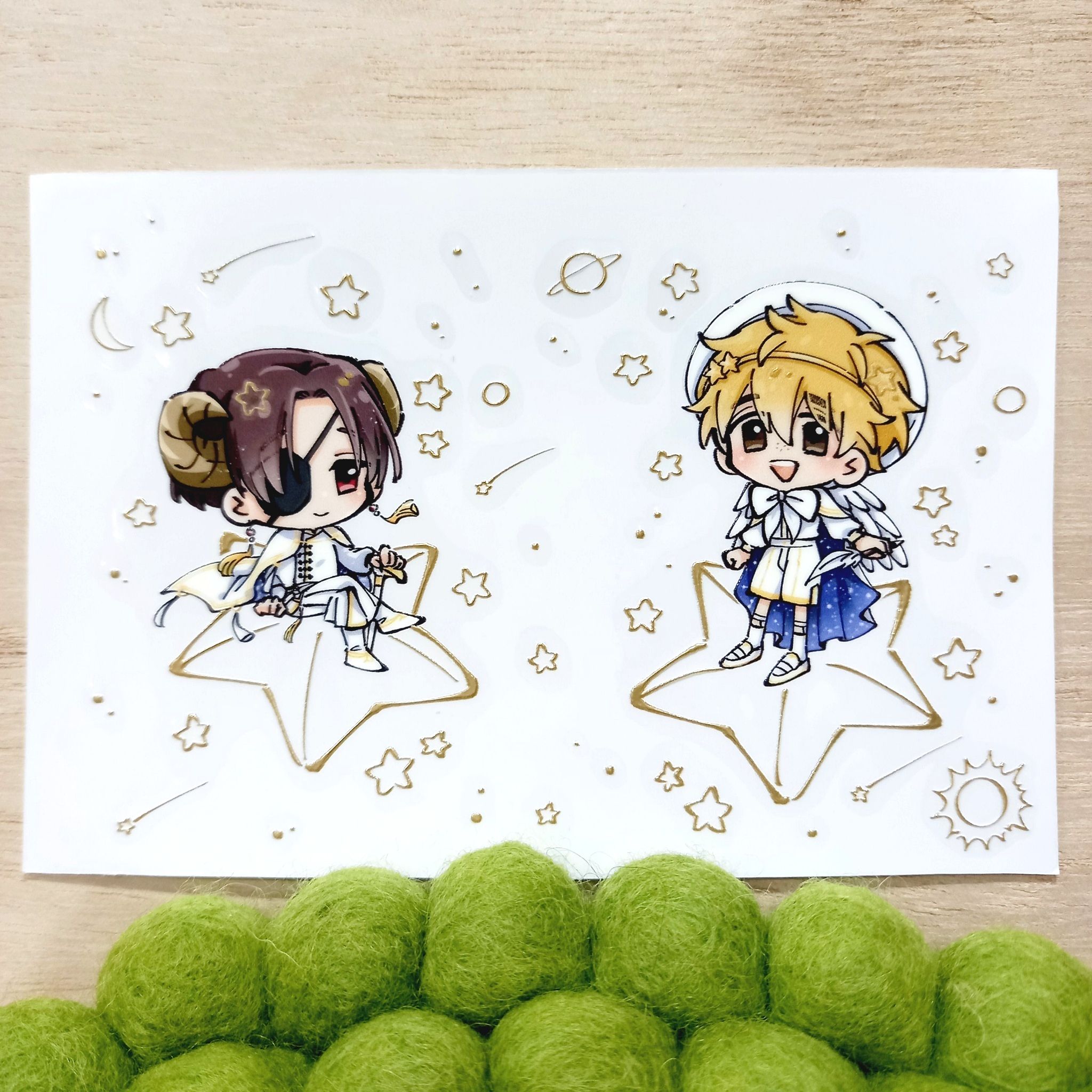 【防風少年】Taurus&Virgo 蘇榆｜燙色轉印貼