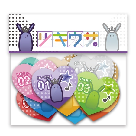 【ツキウタ。】12月份月兔貼紙