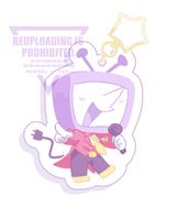 Deltarune | Tenna 彩虹鐳射壓克力板吊飾