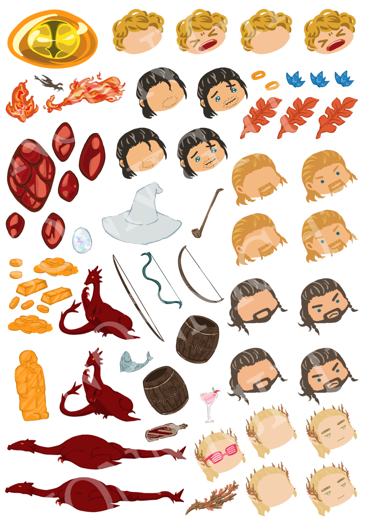 The Hobbit 2-手帳小貼紙