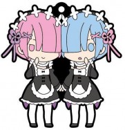 拉姆雷姆&愛蜜莉雅 軟膠掛件