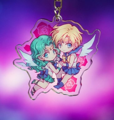美少女戰士 天王星&海王星壓克力鑰匙圈