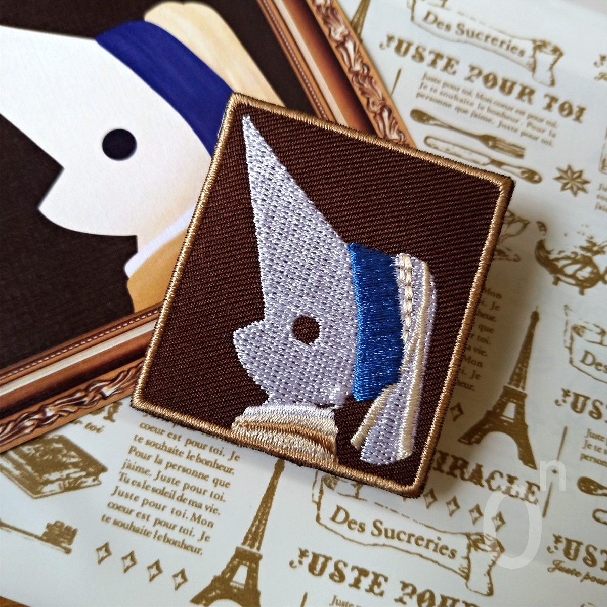 "This One" 名畫系列 刺繡熨燙貼／別針