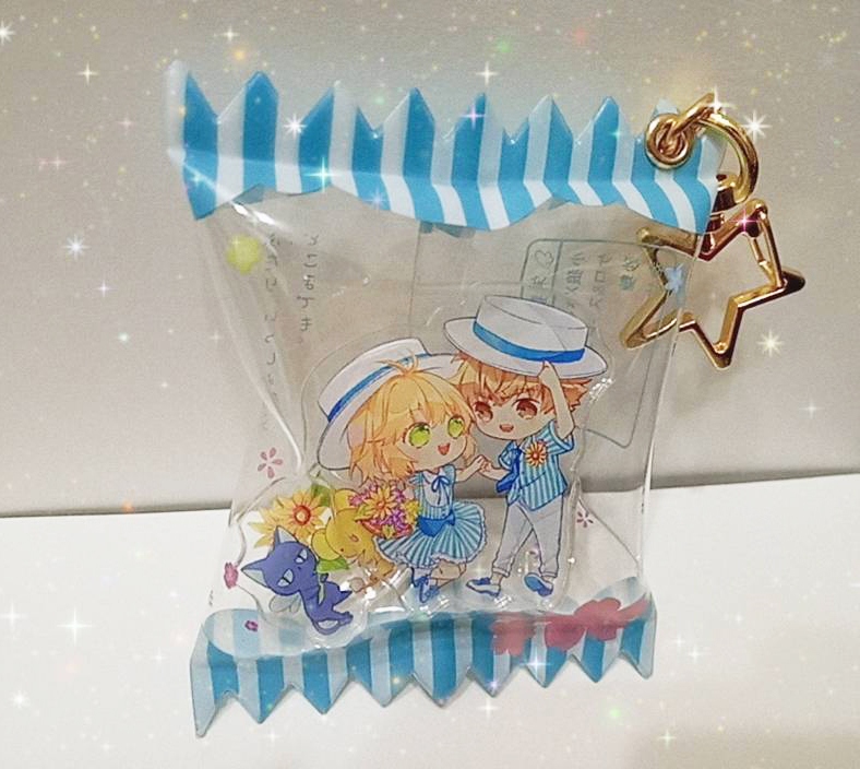 【庫洛魔法使】夏日狼櫻糖果包裝吊飾