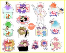 [おそ松さん]年中＋長兄透明刀膜貼紙**通販**