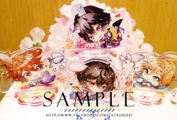 ◆偶像夢幻祭/ 合奏明星/ あんスタ- 立排吊飾<花與兔>系列 零 凜月 千秋 斑【帶整組有特典】◆