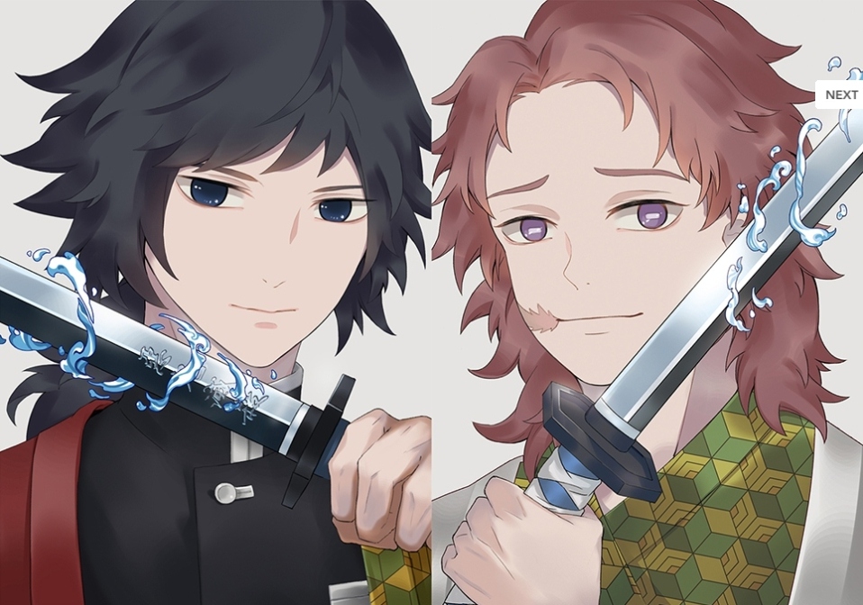 鬼滅之刃 錆兔&amp;義勇 明信片組
