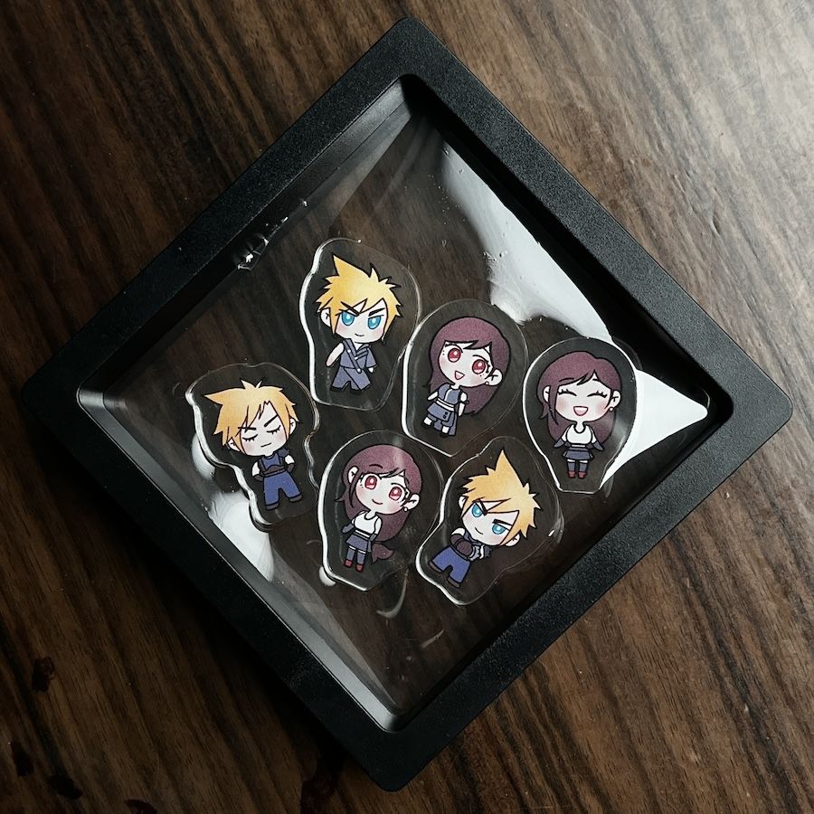 FF7 克勞德&蒂法 迷你壓克力組(6入)