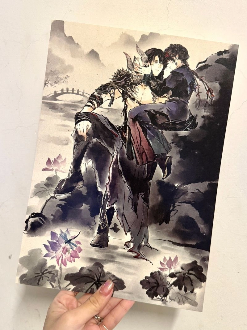 [戀與深空]冥主哥妹｜水墨風A4複製畫