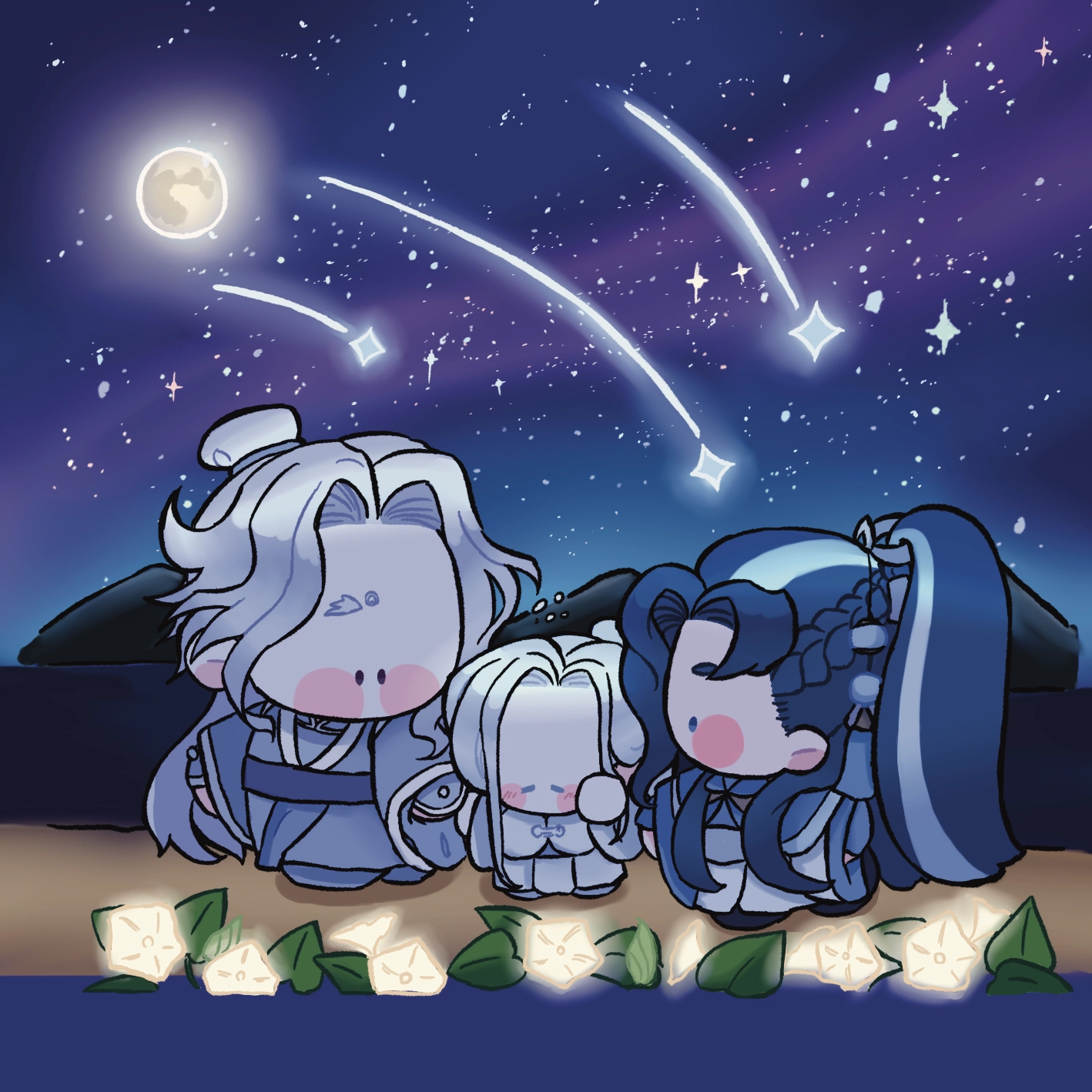 【霹靂布袋戲】三兄弟散步流沙壓克力