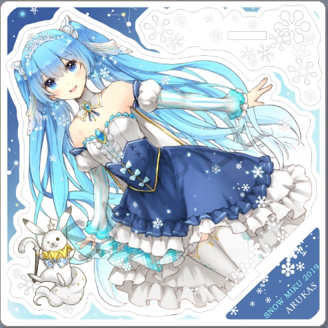 自組版 (組合版) 雪初音2019壓克力立牌