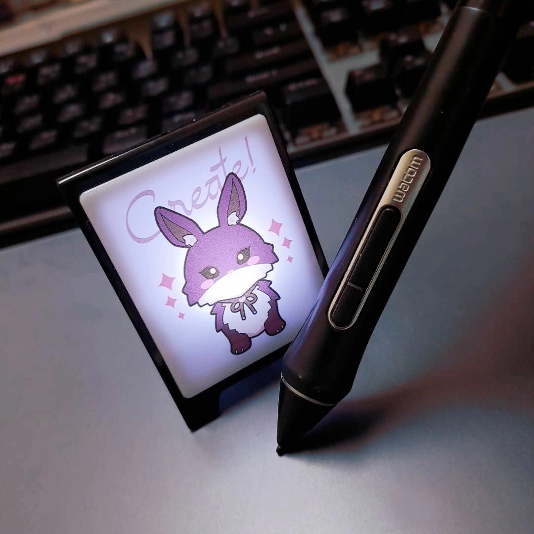 【原創】兔兔魚_三角立牌燈箱
