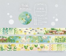 原創｜水彩紙膠帶｜水族箱