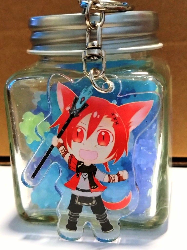 FF14 古拉哈提亞/小紅猫/壓克力吊飾