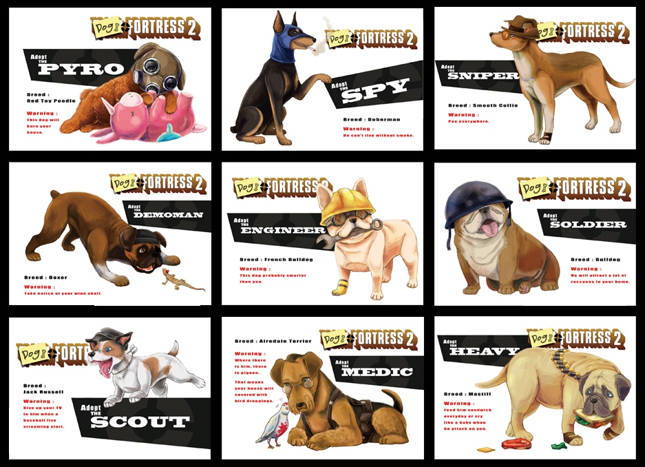 TF2犬化卡片組