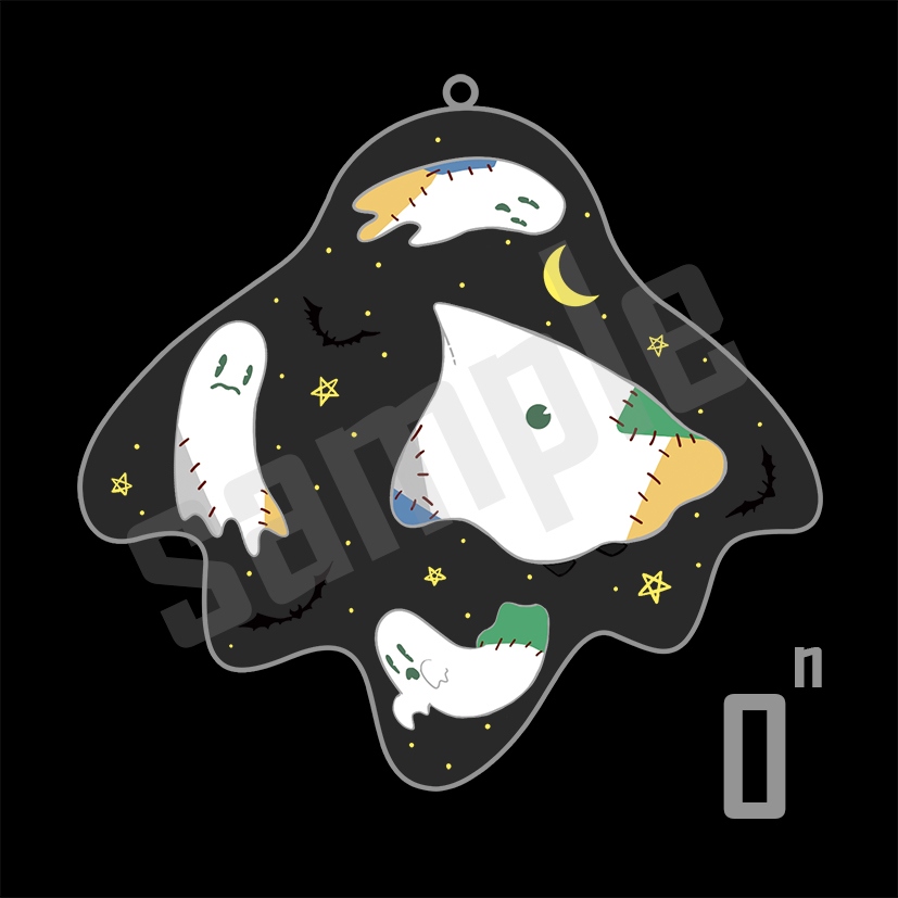 "This One" 萬聖節幽靈 原創透明壓克力吊飾