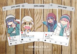 《 YURU CAMP△》「搖曳露營踩點紀實卡」5.5x8.5cm & 10x10cm