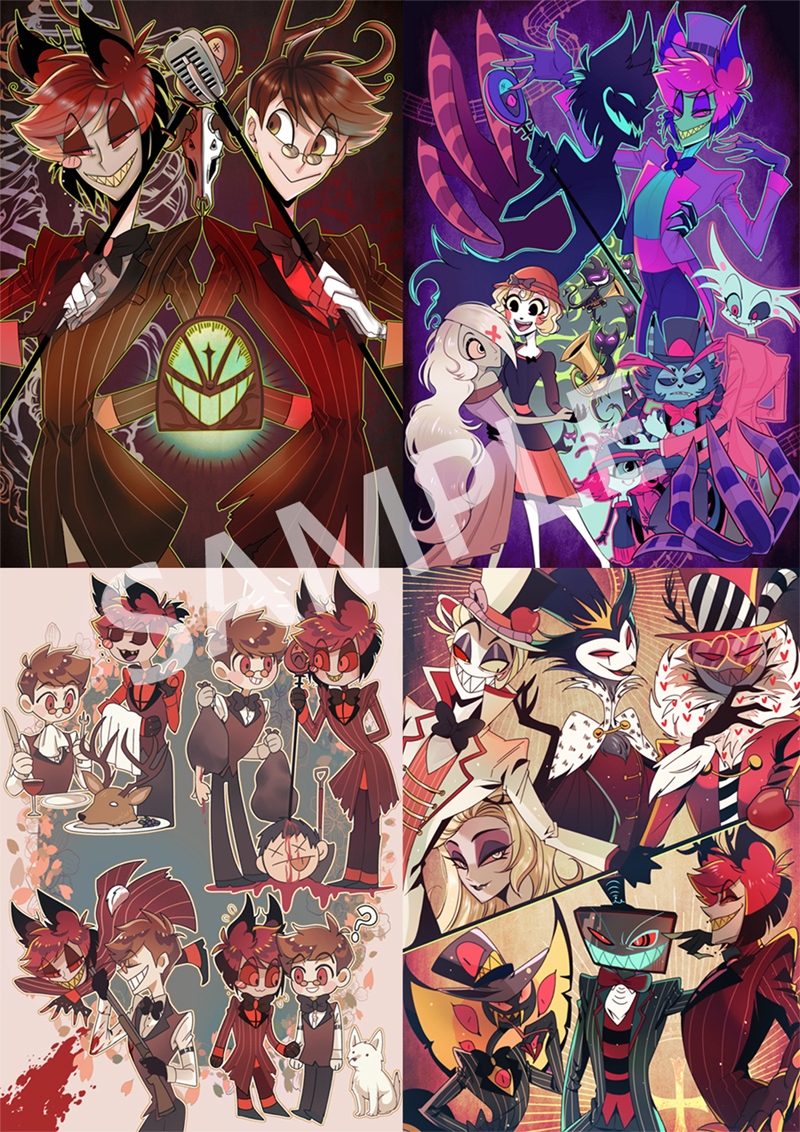 【Hazbin Hotel】雙AL&amp;全員向明信片套組