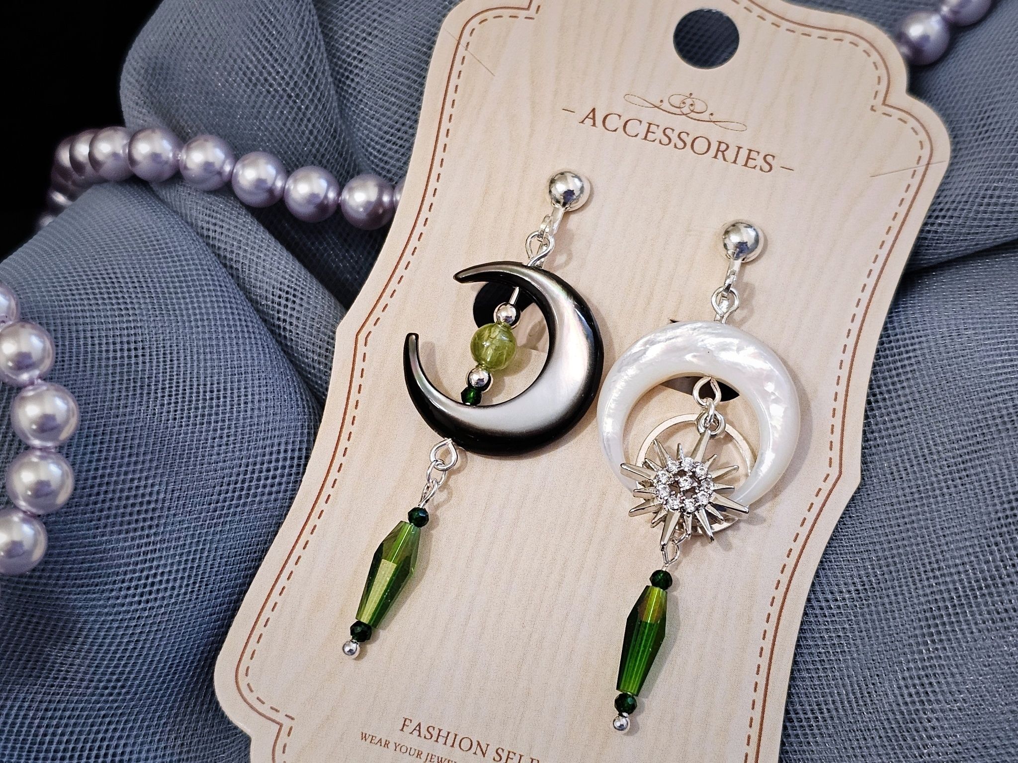 新世界狂歡★印象飾品：玖夜_穿梭盤月之煦_印象耳飾
