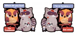 Vanoss&H2Odelirious動物版透明吊飾