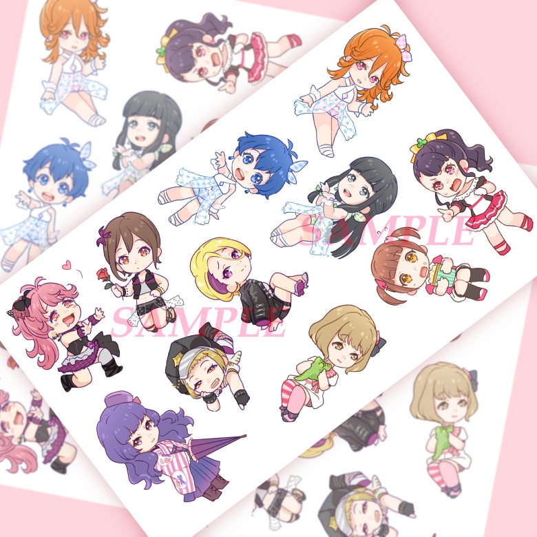 【Tokyo 7th Sisters】角色Q版貼紙